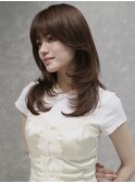 顔まわりレイヤー ロングレイヤー ハイレイヤー表参道青山
