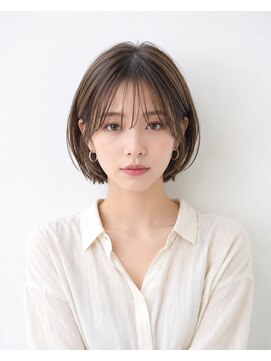 エイプリル 府中(APRiL) 40代軟毛｜ペタんこ解消ふんわりショートボブ