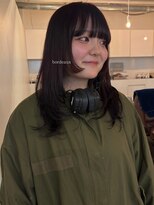 ライン(LINE)&nbsp;ボルドーカラー/レイヤーカット