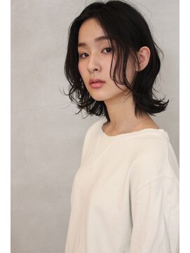 ソルト(Salt) 大名<Salt>ラフウエーブミディ×ベージュカラー(OKABE)2