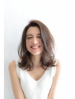 ラボヌールヘアーノーブル 新越谷店(La Bonheur hair noble)&nbsp;かきあげバング×レイヤースタイル