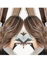 リズ オブ ヘアー(Lis of hair)&nbsp;ハイグラデーション☆ミルクベージュ【大橋】＠lis_oohashi