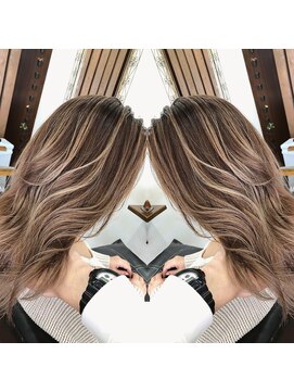 リズ オブ ヘアー(Lis of hair) ハイグラデーション☆ミルクベージュ【大橋】＠lis_oohashi