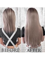 アンククロス 渋谷(ANKH CROSS)&nbsp;エクステ/ビフォーアフター/ロング/ロアバージン