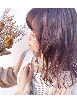 ハナ ビューティーヘアー(hana.) 柔らか暖色ピンクカラー☆
