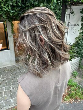 ディモアンド 表参道(Dimo&) ミニウルフ/インナーハイライト流れるレイヤー[表参道]