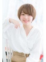 ヘアアンドビューティー ミック(Hair & Beauty miq) うぶバングミルクティアッシュ小顔マッシュショートa1