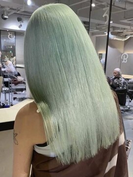 ペレ 渋谷(PELE) Y40_ペールグリーン ブリーチ2回～