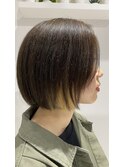 切りっぱなしミニボブ　[志木・新座]