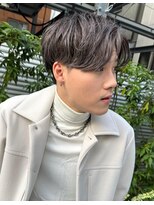 メンズフィール 南森町(MENS FEEL)&nbsp;【キレイめ韓流スタイル】☆センターパートツーブロックマッシュ