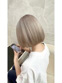 イメチェンハッシュカットフルバング似合わせレッドブラウン
