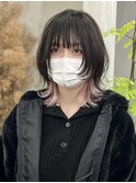 【GEEKS渋谷】ピンク/インナーカラー/春カラー/ウルフレイヤー