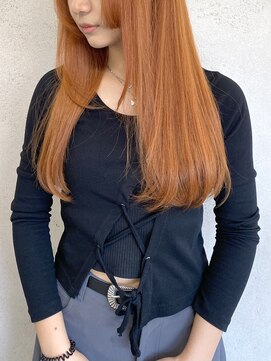 アジールヘア 東上野店(agir hair) 10代20代30代オレンジカラー暖色系【上野】