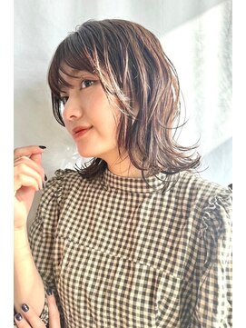 レセ 新松戸駅前店(Laissez) ミディアムレイヤー/抜け感/顔周りレイヤー/くびれ[新松戸駅]