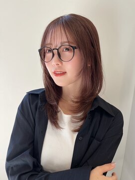 ノイ(noi) 顔周りレイヤーカットくびれヘアミルクティーベージュカラー