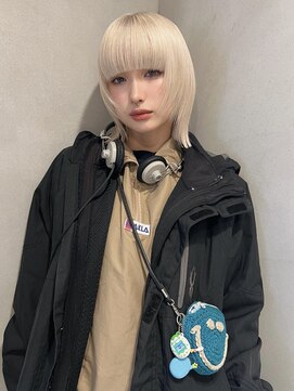 ペレ 梅田(PELE) 前髪/アンブレラカラー/こなれミディ/イメチェン/ウェーブパーマ