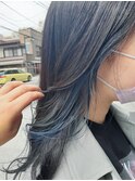 インナーカラー ブルー