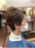 絶壁解消/ひし形/大人可愛い/斜めバング/40代/ミセスヘア30A