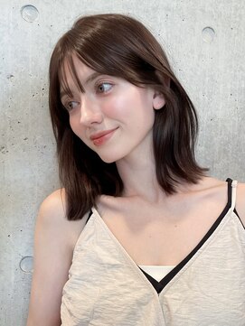 アビーファイブ(ABBEY 5) 大人ボブ銀座レイヤーカット有楽町ミディアムボブベージュ