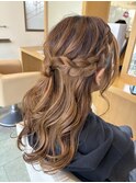 【ERI】ヘアセット！王道ハーフアップスタイル！