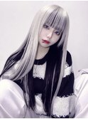 中性ツートーンカラーブラックホワイト