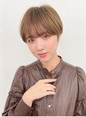前髪あり◎大人マッシュショートでナチュラルな印象に