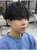 ナチュラルマッシュ/センターパート似合わせ/アイブロウ
