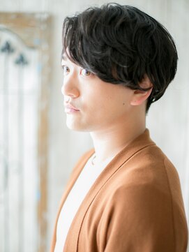 グルーミングサロン バーバー キャッスル 北浦和西口(Grooming salon Barber Castle) 重めブラックカルマパーマ韓国ヘアY北浦和