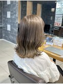 くびれヘア/アプリコットオレンジ/夏のヘアアレンジ/佐倉