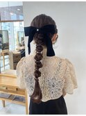 結婚式&ウエディングパーティー用韓国ヘアアレンジ　武蔵小杉