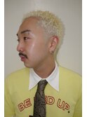 メンズカットハイトーンスパイキーショート