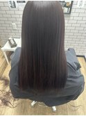 美髪縮毛矯正×ダークラベンダー