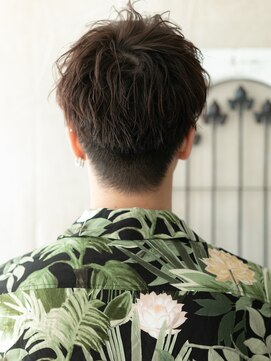 モッズヘア メン 上尾東口店(mod's hair men) 束感アースカラー斜めバング爽やかマッシュパーマH上尾