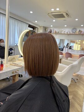 リアン 上尾店(Rien) タッセルヘイリー切りっぱなし前下がりボブ/20代30代