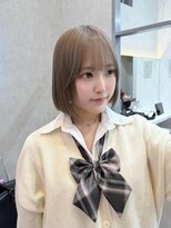 ロンド レア 天神大名店(Lond Le’a)&nbsp;黒髪カタログ/オリーブグレー/ココアベージュ/小顔に見せるヘア