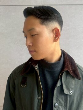 メンズサロンオー 宮崎(Men's salon O.) スキンフェード アップバング メンズカット ビジネスヘア 20代