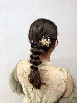 マーシュアトレ(marshu atre)&nbsp;*結婚式ヘア*編みおろしスタイル*
