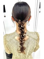 スタイル 横浜(STYLE)&nbsp;結婚式お呼ばれヘアセット／網おろし/横浜駅/リボン