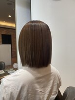 ヴァンカウンシル 清須店(VANCOUNCIL)&nbsp;明るめベージュ×切りっぱなしボブ