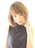 大人可愛いひし形ボブ ワンカールボブ　３０代４０代