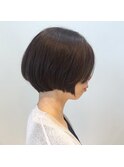 salon work ラウンドショートボブ