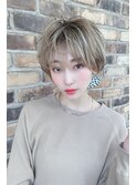 ハイライトたっぷりのショート♪大人かわいいスタイル♪藤沢3