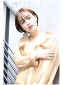シースルーバングショート　◎20代30代40代　髪質改善　縮毛矯正