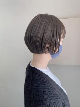 キャンバス バイ ネオリーブ 横浜西口(Canvas by neo.) ミニマムボブ 艶っとまとまる肌トーン1つ上がるヘア