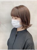 くびれミディ/外ハネボブ/似合わせカット/フルバング/イメチェン