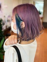 アークスヘアー&nbsp;大人可愛いインスタ人気大人ピンク×インナーネイビー