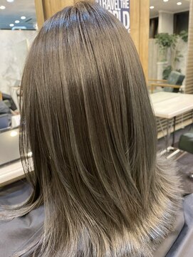 アグ ヘアー ポライト 会津若松店(Agu hair polite) 《スタイリスト中村》艶髪外ハネミディ