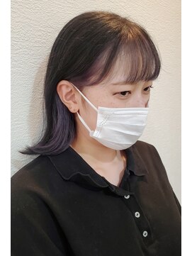 ファム バイコヒナタ(FUM by KOHINATA) 【黒髪×ラベンダー】トレンド感◎インナーカラー♪