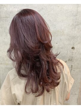 アウラ 近鉄八尾駅前店(Aura) 秋に向けて、透明感あるボルドカラー　近鉄八尾　髪質改善