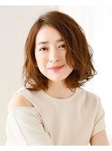 ゆるめパーマがおしゃれなボブ